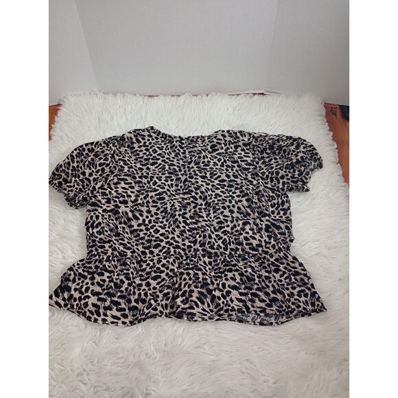 Cato Est. 1946 Women's Animal Print Blouse Plus Size 18/20W Stretch - Picture 2 of 9